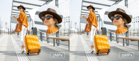 Kamera IP Hilook IPC-T260HA-LU Black kopułka 6MP Smart Hybrid Light