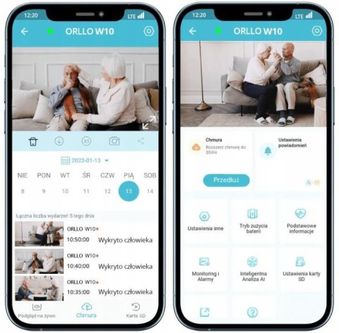 Kamera IP Orllo W10 SIM 4K wewnętrzna obrotowa