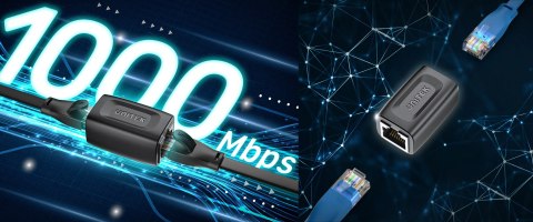 ŁĄCZNIK A1026BK RJ45-G/RJ45-G UNITEK