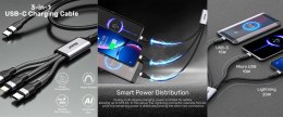 PRZEWÓD 3 W 1 C14101AGY01-1.5M USB-C/USB-C, LIGHTNING, MICRO-USB 1.5 m UNITEK