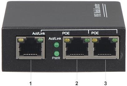 SWITCH PoE SPS-2P/1 3-PORTOWY