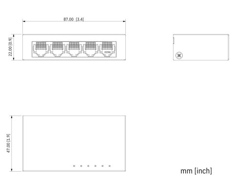 SWITCH SG1005-EUR 5-PORTOWY DAHUA