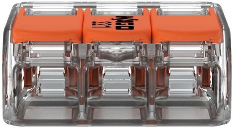 Szybkozłączka uniwersalna LINKA/DRUT 3x 0,2-4mm2 WAGO 221-413 (Paczka 50szt.)