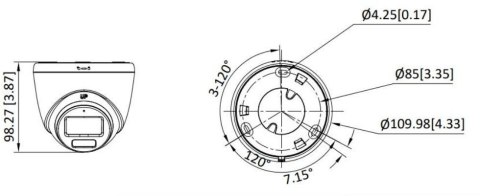 Kamera 4w1 Hikvision DS-2CE72DF3T-LFS(2.8mm)(O-STD)