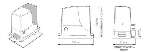 Napęd/Siłownik NICE ROBUS 1000 do bram przesuwnych