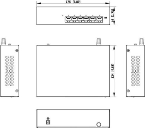 Switch Hikvision DS-XS06-P