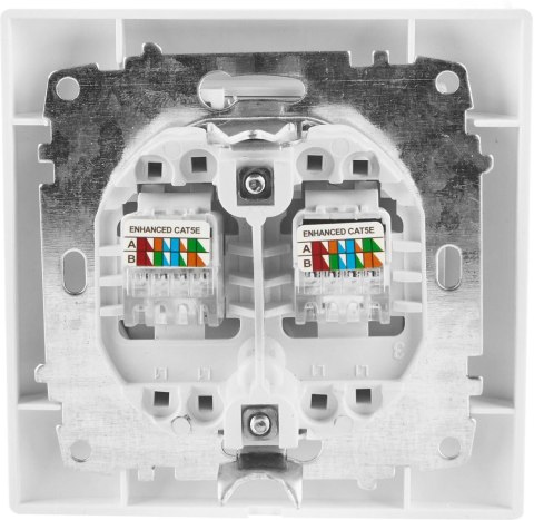 Gniazdo komputerowe podwójne VCX WESA LC 41 Biały