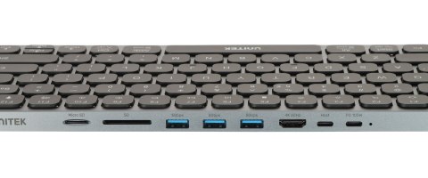 KLAWIATURA 9 W 1 D1092A Z HUBEM I CZYTNIKIEM KART SD QWERTY UNITEK