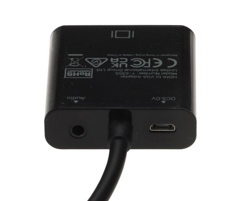 KONWERTER HDMI NA VGA Y-6355 + AUDIO + ADAPTERY MICRO I MINI HDMI UNITEK