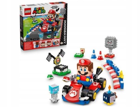 Klocki LEGO Super Mario 72043 - Mario Kart: Interaktywna figurka LEGO Mario i Standard Kart