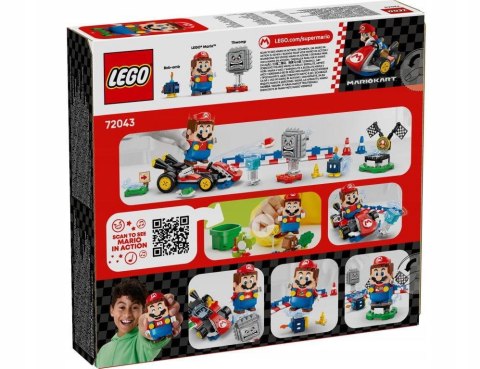 Klocki LEGO Super Mario 72043 - Mario Kart: Interaktywna figurka LEGO Mario i Standard Kart
