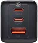 Ładowarka sieciowa Baseus GaN 5 Pro CCGP120201 65W 1x USB-A 2x USB-C PD 3.0 QC 4.0 + kabel USB-C