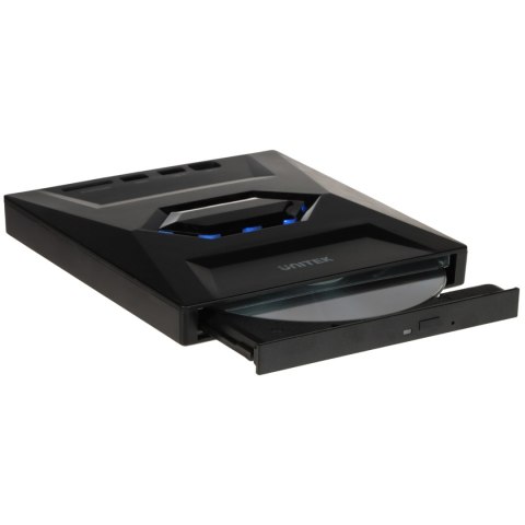 NAGRYWARKA ZEWNĘTRZNA CD/DVD T1037A01 Z HUBEM USB I CZYTNIKIEM KART SD UNITEK