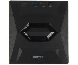 NAGRYWARKA ZEWNĘTRZNA CD/DVD T1037A01 Z HUBEM USB I CZYTNIKIEM KART SD UNITEK