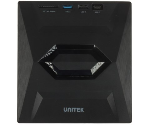 NAGRYWARKA ZEWNĘTRZNA CD/DVD T1037A01 Z HUBEM USB I CZYTNIKIEM KART SD UNITEK