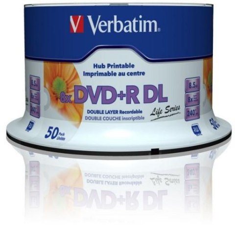 Płyty DVD+R DL Verbatim Inkjet Printable (50szt)