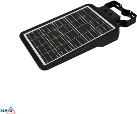 SOLARNA OPRAWA ULICZNA LED SOLGER 20W 3000LM 3000/4000/6000K IP65 CZARNA CZ. PIR