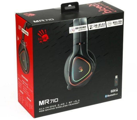 Słuchawki komputerowe A4TECH BLOODY MR710 Black (BT5.0+2,4G+Wired)