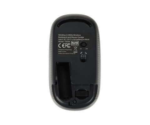 ZESTAW BEZPRZEWODOWY KLAWIATURA I MYSZ OPTYCZNA T054AGY01-US, 1600 dpi QWERTY 2.4 GHz UNITEK