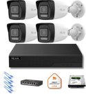 Zestaw monitoringu Hilook 4x kamera IPC-B160HA-LU z dyskiem z 2TB