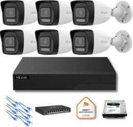 Zestaw monitoringu Hilook 6x kamera IPC-B160HA-LU z dyskiem z 2TB