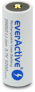Akumulator 26650 Li-Ion 3,7V everActive 5200mAh micro USB (1 szt.) z zabezpieczeniem