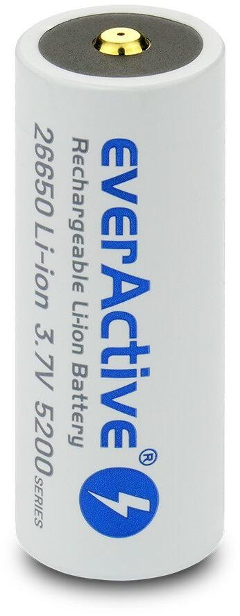 Akumulator 26650 Li-Ion 3,7V everActive 5200mAh micro USB (1 szt.) z zabezpieczeniem
