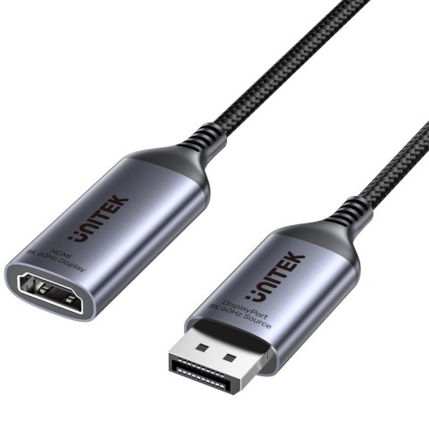 ADAPTER DISPLAYPORT / HDMI V1611A01 15 cm, 8K UNITEK