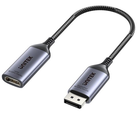 ADAPTER DISPLAYPORT / HDMI V1611A01 15 cm, 8K UNITEK
