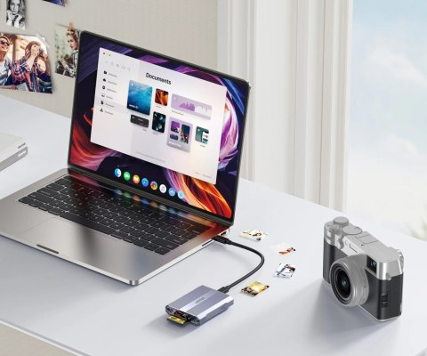 CZYTNIK KART PAMIĘCI CF EXPRESS / SD / MICRO SD R1022C01 UNITEK