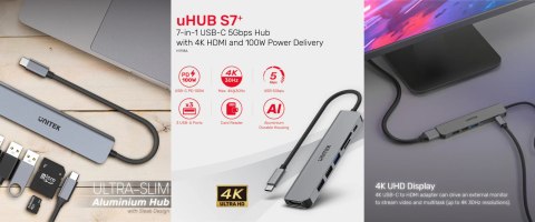 HUB USB 3.0 H1118A USB-C UNITEK