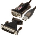 KONWERTER Y-105A USB-A / RS232 - DB9 + ADAPTER DB9/DB25 UNITEK