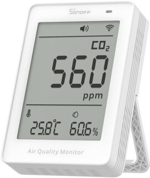 Miernik jakości powietrza WiFi LCD Sonoff AirGuard CO2 SAWF-08P