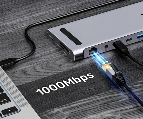 STACJA DOKUJĄCA KVM D1106AGY01 4K UHD UNITEK