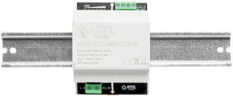 Zasilacz impulsowy 55V 120W w obudowie DIN4 ATTE APS-120-550-DIN4