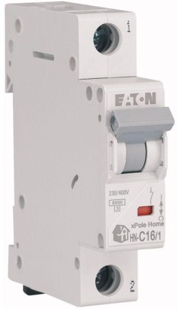 EATON WYŁĄCZNIK NADPRĄDOWY C 16A 1P 1M 6KA HN-C16/1