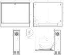 SZAFA RACK WISZĄCA CR19-2U-130-B STALFLEX