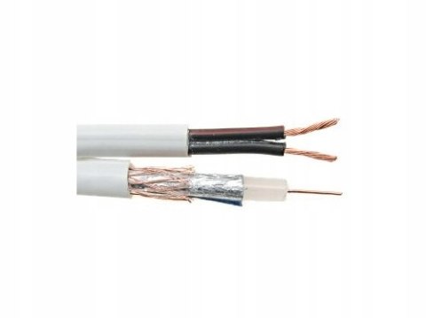 Kabel do Kamer Monitoring Przewód 25mb K60 + Bonus