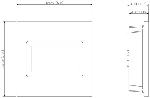 MODUŁ WYŚWIETLACZA VTO4202F-MS DO MODUŁU VTO4202F-P DAHUA
