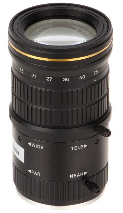 OBIEKTYW ZOOM IR MEGA-PIXEL PFL1575-A12D 4K UHD 15 ... 75 mm DC DAHUA