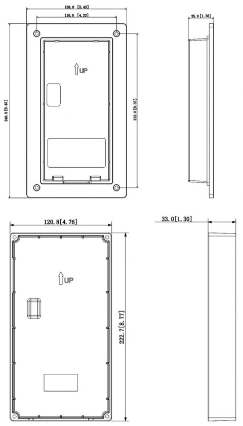 OBUDOWA PODTYNKOWA VTM116-01 DAHUA