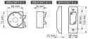 WKŁADKA MODUŁOWEGO UCHWYTU DO CZUJEK RUCHU BRACKET-E-2A SATEL