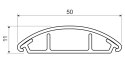 KORYTO KABLOWE PROSTE LO-50/P2 50x11