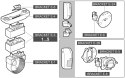 DYSTANS DLA MODUŁOWEGO UCHWYTU DO CZUJEK RUCHU BRACKET-E-3-GY SATEL