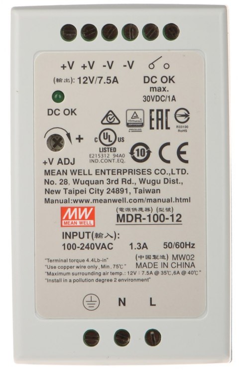 ZASILACZ IMPULSOWY MDR-100-12