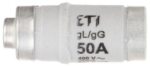 WKŁADKA TOPIKOWA ETI-D02/50A 50 A 400 V gL/gG E18 ETI