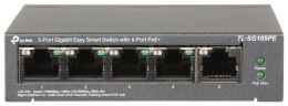 SWITCH POE TL-SG105PE 4-PORTOWY TP-LINK