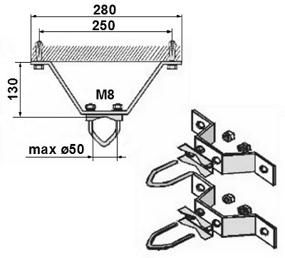 OBEJMA MUROWA OMM-50L13