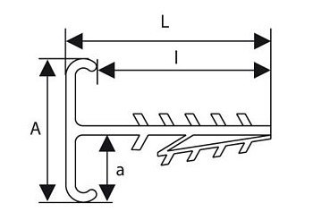 UCHWYT DO PRZEWODÓW PŁASKICH, PODWÓJNY UWT-2 (100szt.)