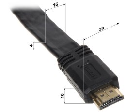 KABEL HDMI-10-FL 10 m